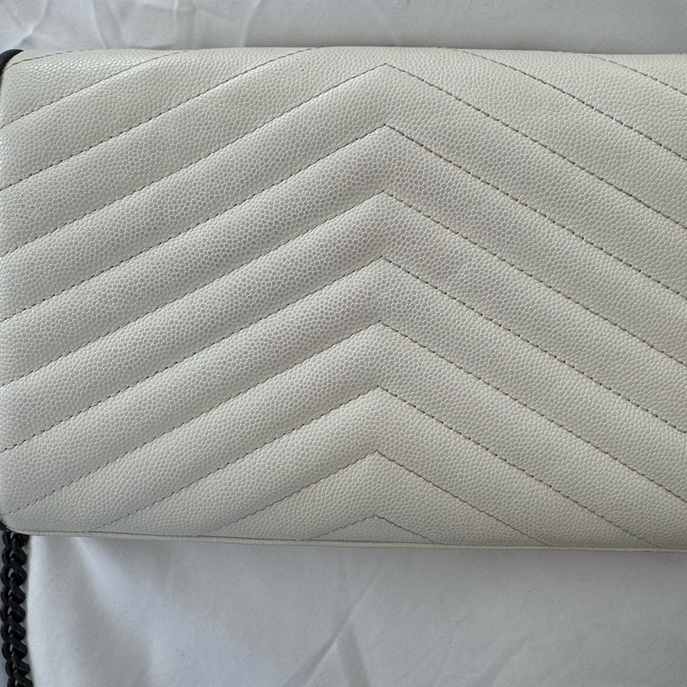 YSL classic monogram woc matalasse chevron leather - Picture 11 of 11
